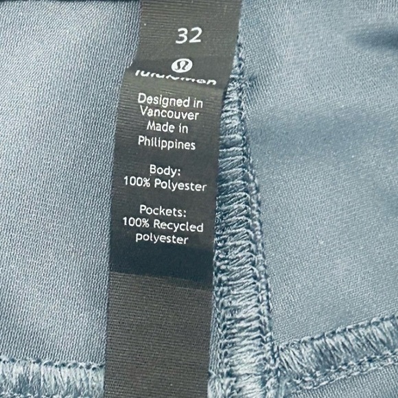 Lululemon ABC Pants Warpstreme Iron Blue 5 Pocket M5972S Men's 32 Chino Classic - Picture 8 of 9